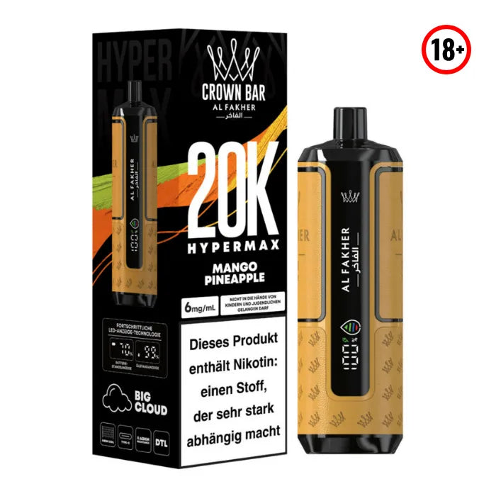 Al Fakher Big Puff Hypermax 20k Mango Pineapple